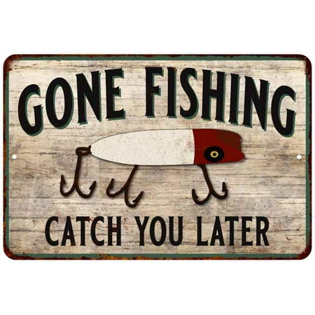Gone Fishing Door Knob Decoration